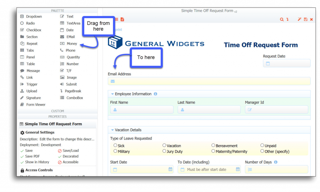 Customize Your Form Template