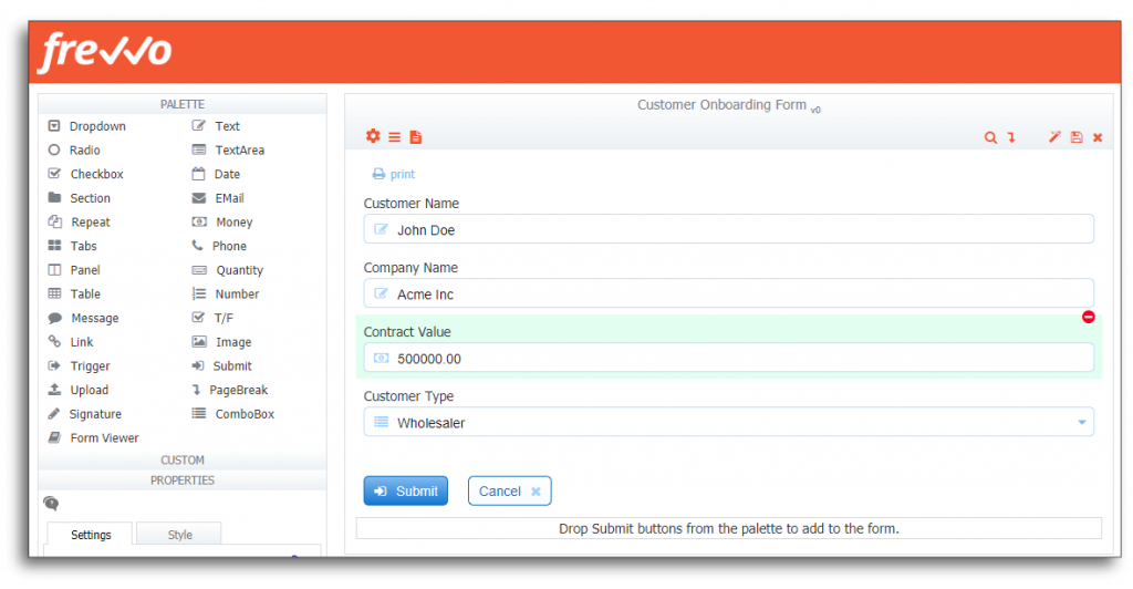 Create a Form to Initiate the Onboarding Process