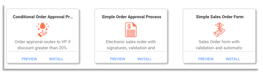 sales order workflow templates on frevvo