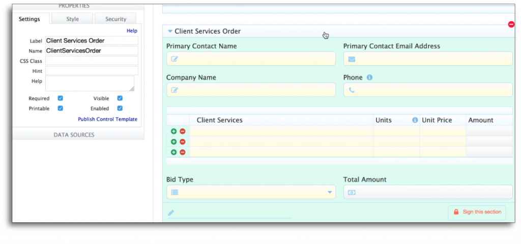 Services Order Workflow