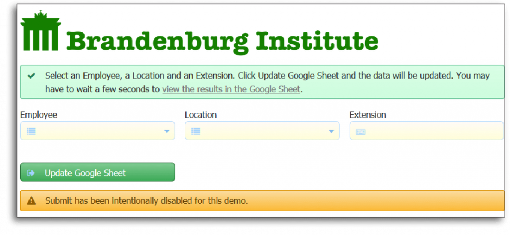 Update a Google Sheet