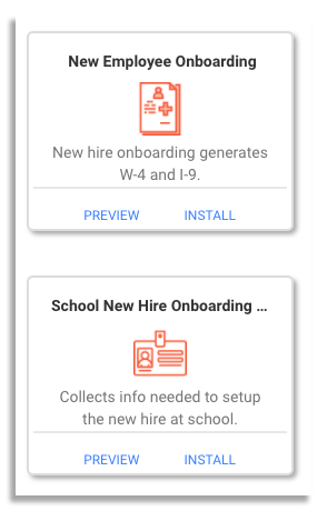 employee onboarding templates on frevvo