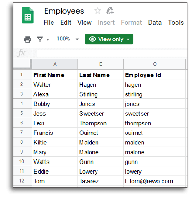 Create dynamic picklists using Google sheets