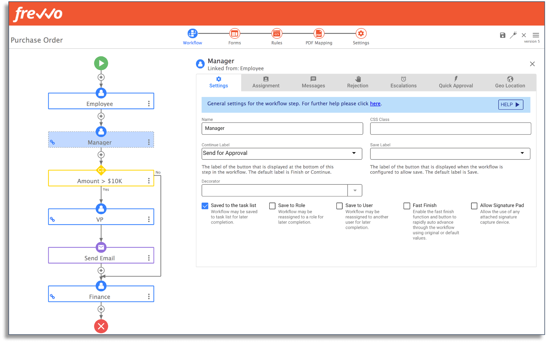 Configure your workflow to match your business needs