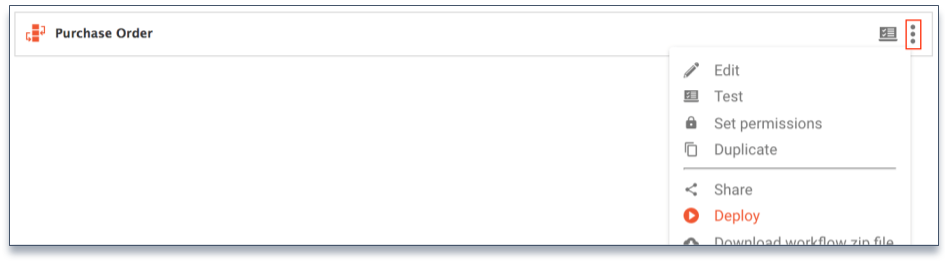 deploy purchase order workflow