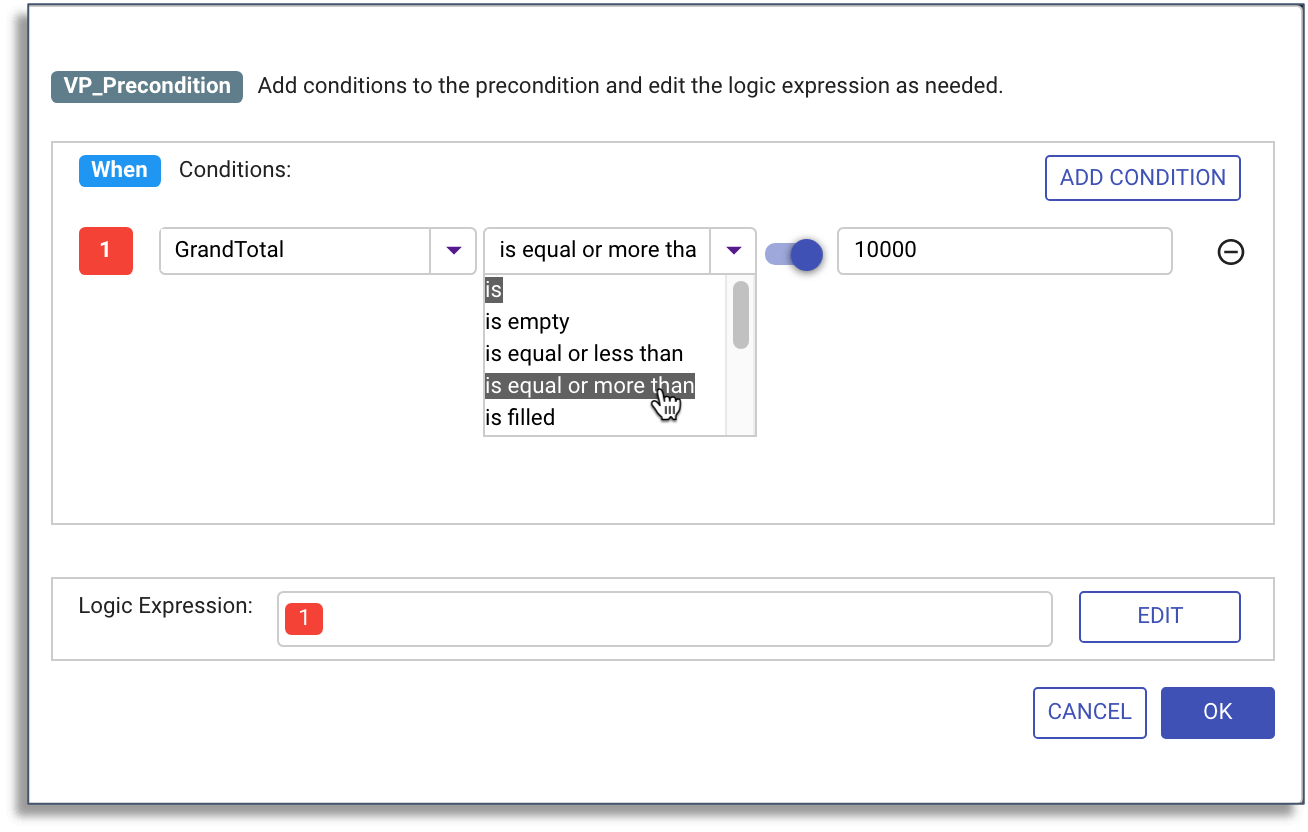 conditional routing rule