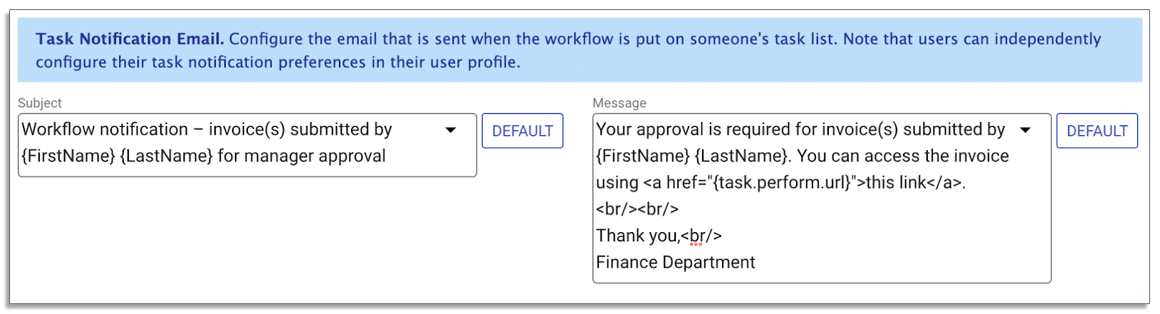 Setting up reminders in frevvo