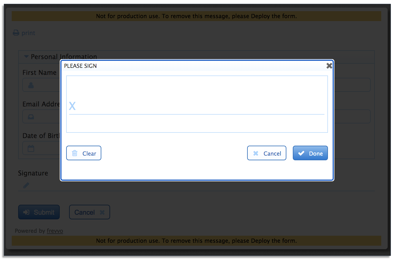 Electronic signatures