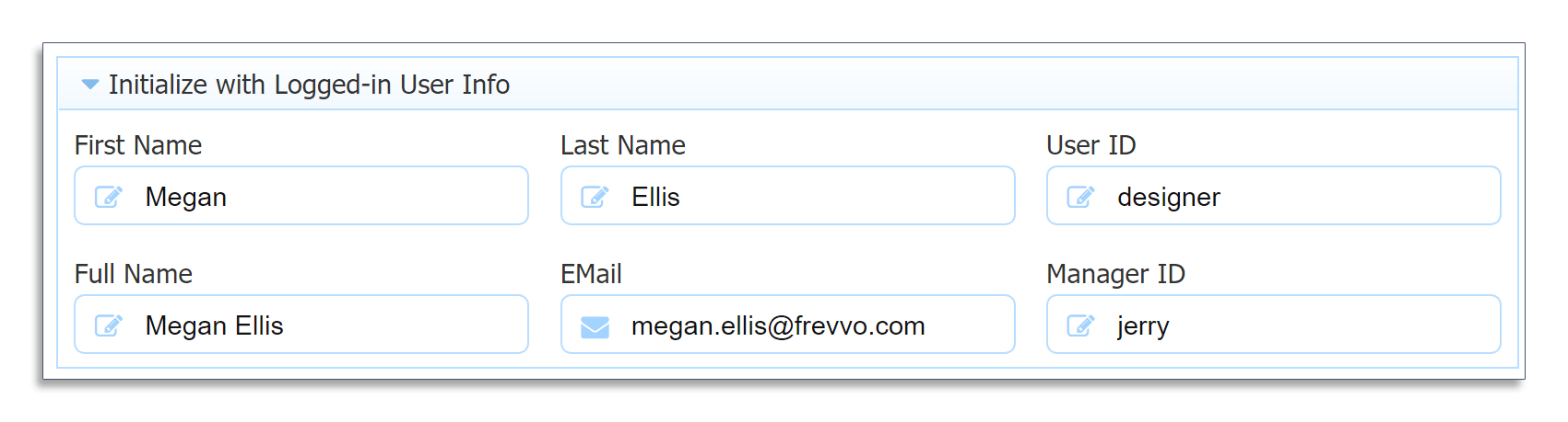 Populating form controls with logged-in user information