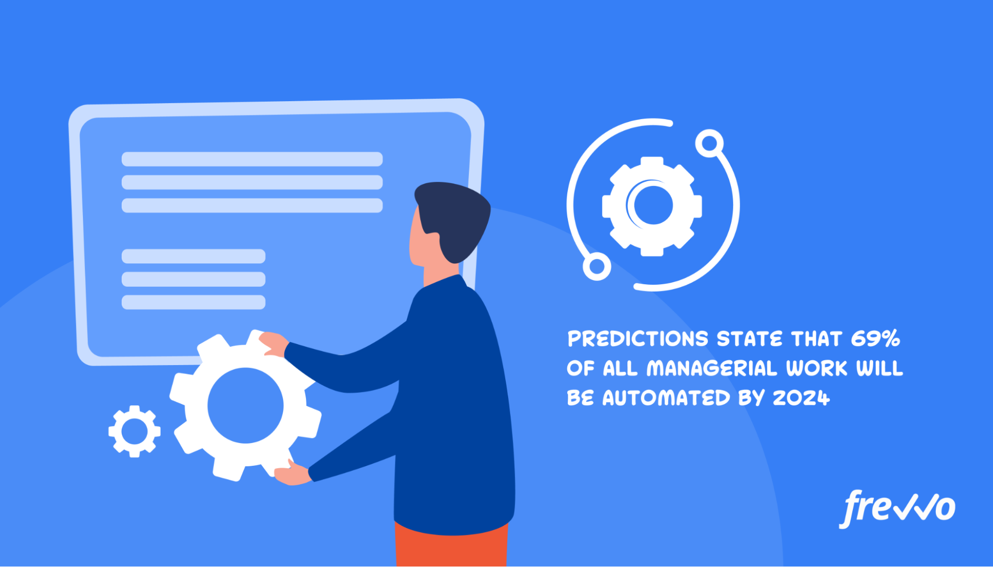 Gartner predicts that 69% of all managerial work will be automated by 2024