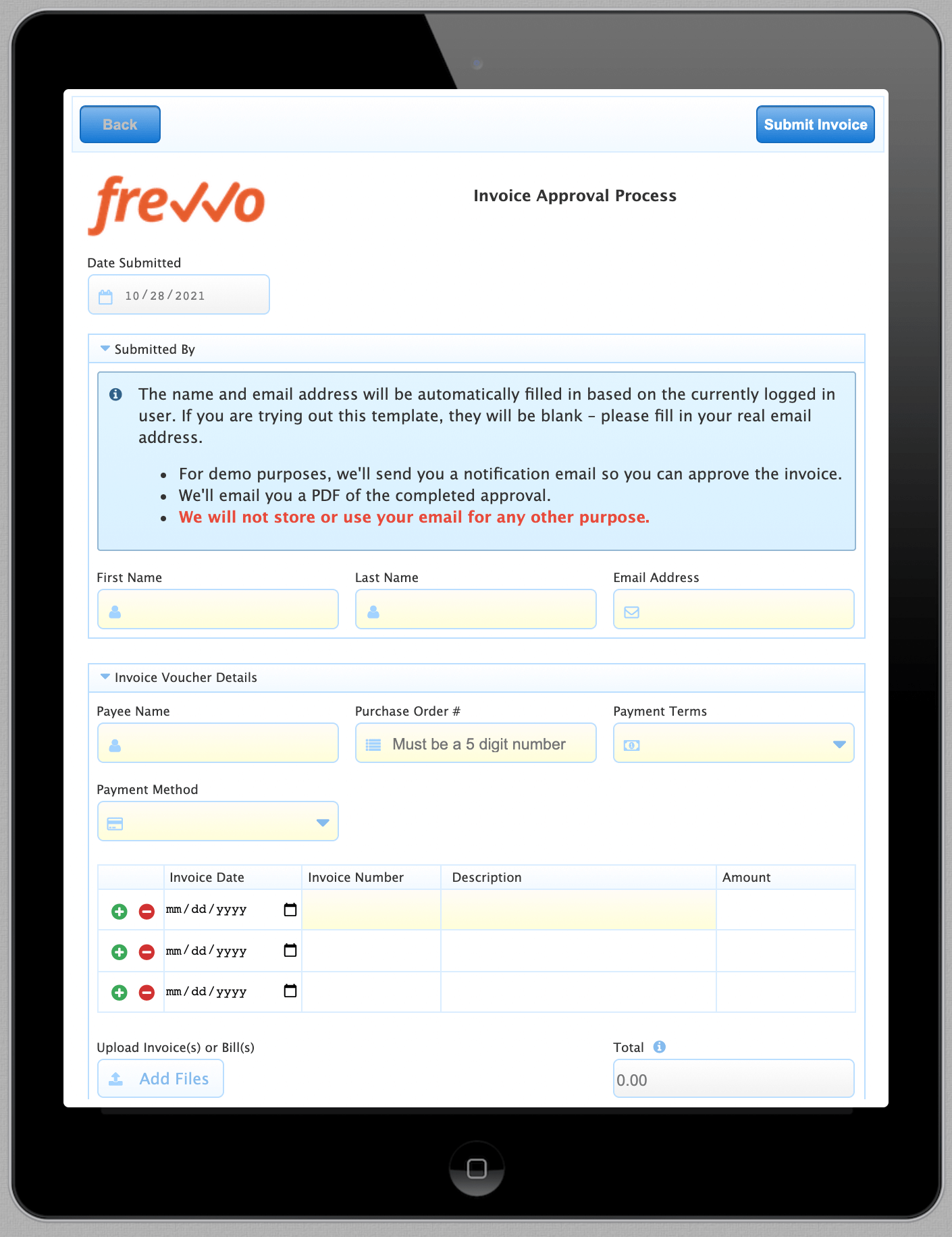 Mobile Preview in frevvo