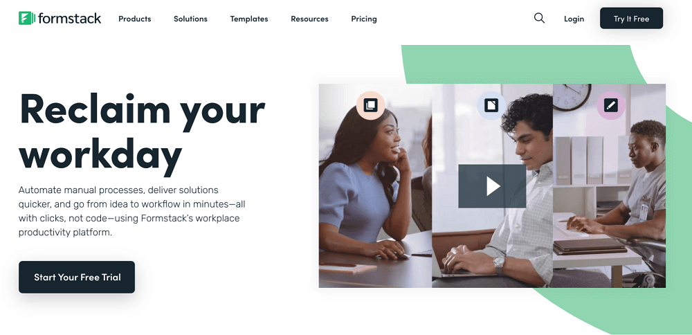 Formstack homepage
