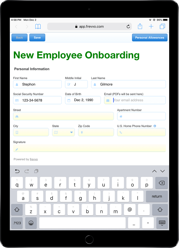 customizable employee onboarding template