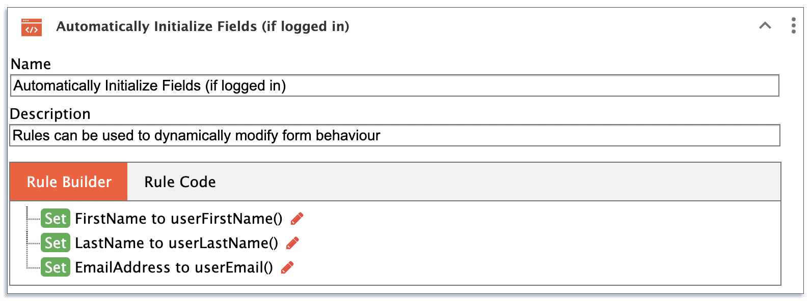 business rules for automation on frevvo